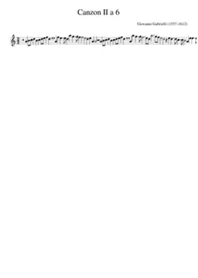 Canzon II a 6