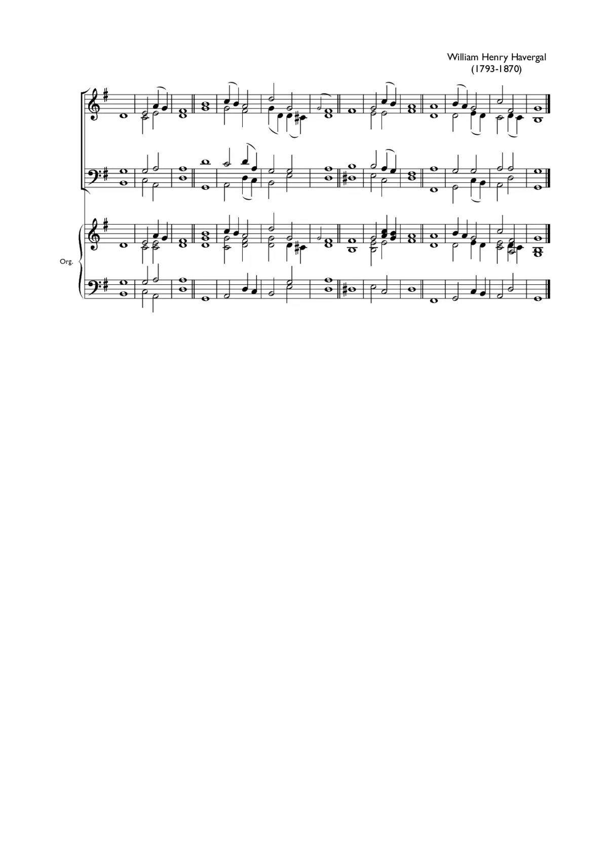 Double chant in G major IX - Page 1