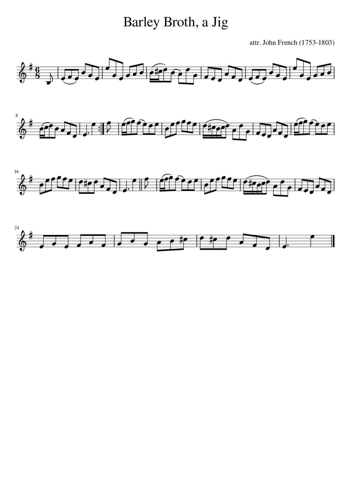 Barley Broth a Jig - Page 1