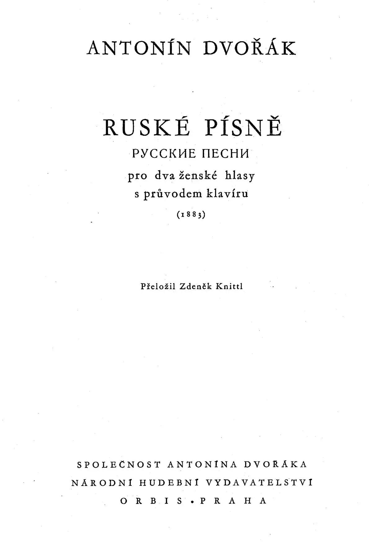 Ruské Písně - Page 1