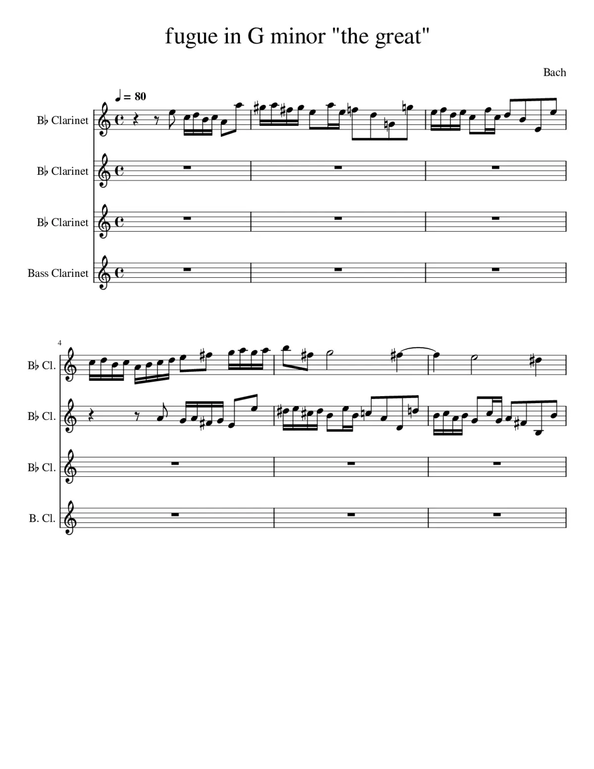 Fantasia and Fugue in G minor BWV 542 - Page 1