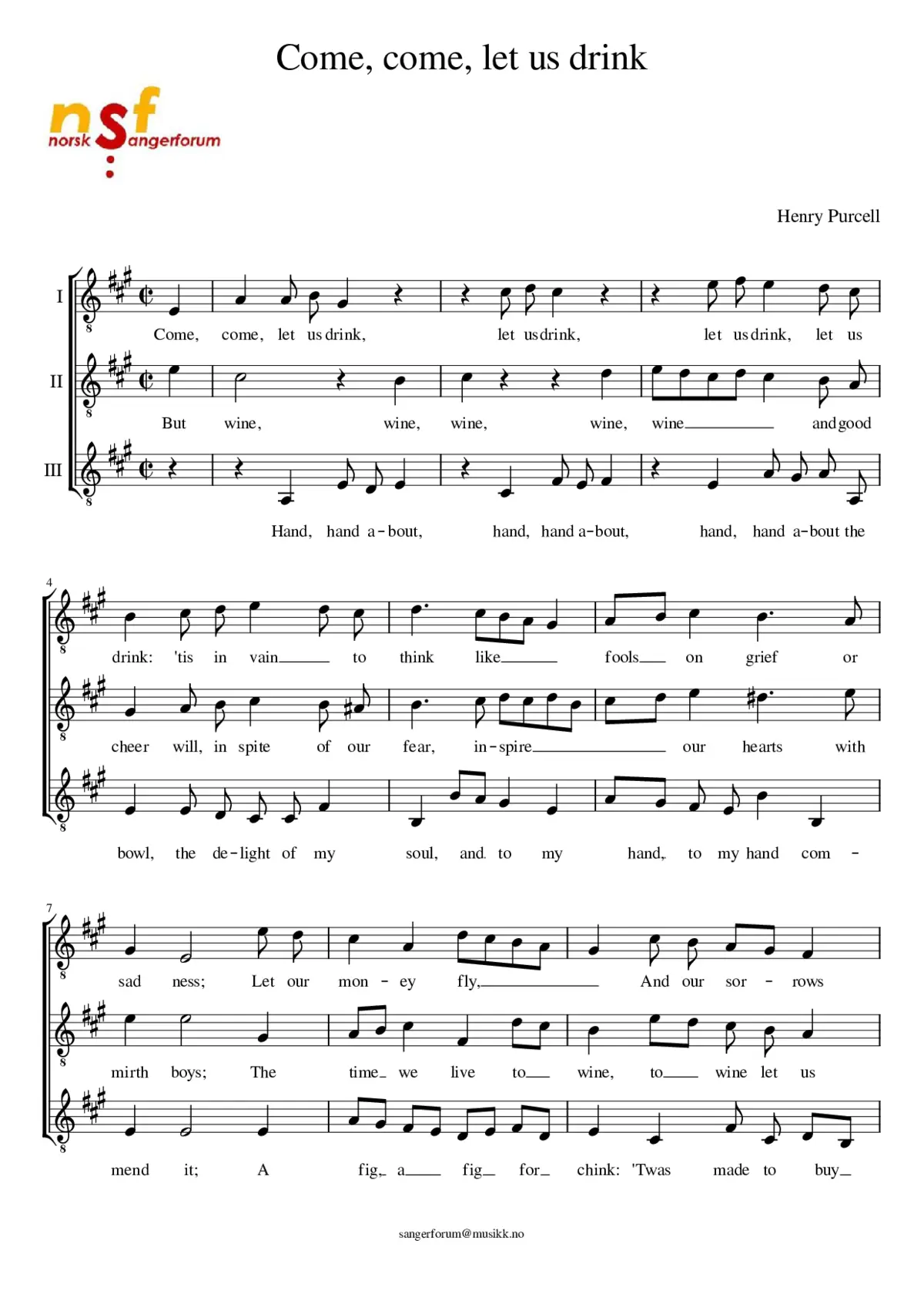 Come come let us drink - Page 1