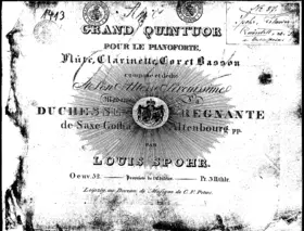 Piano and winds quintet