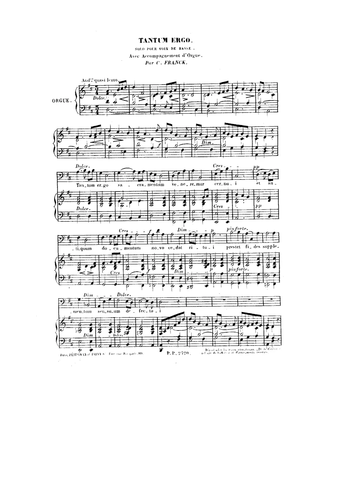 Tantum ergo - Page 1