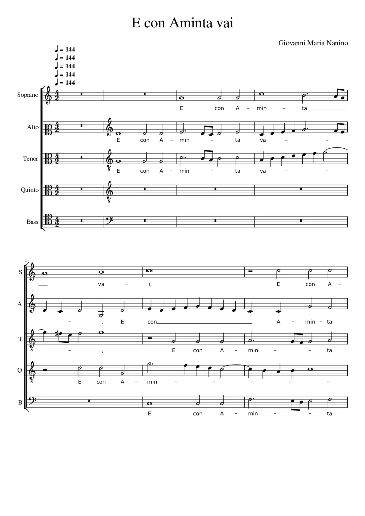 E con Aminta vai - Page 1