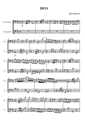 Duo pour violoncelle et contrebasse