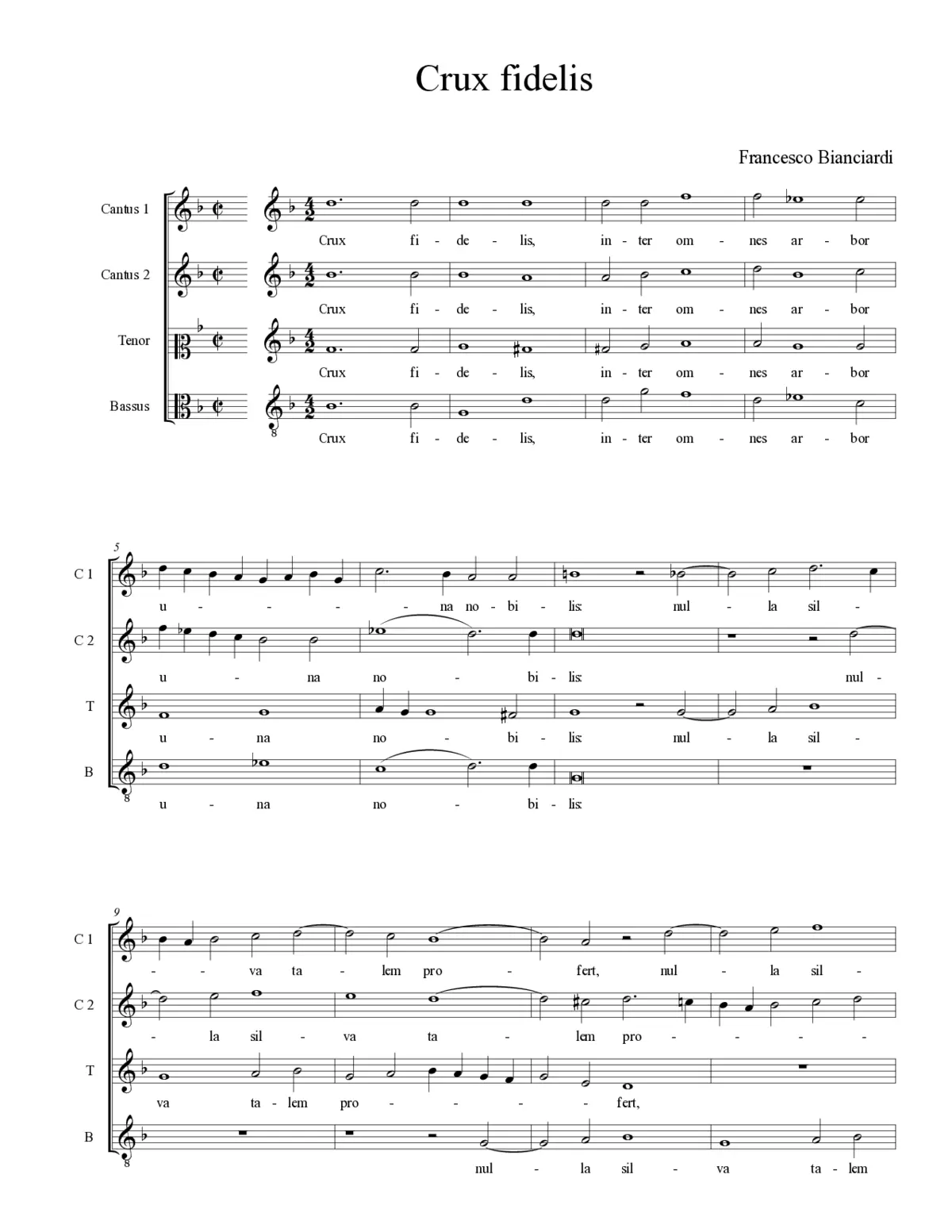 Crux fidelis - Page 1