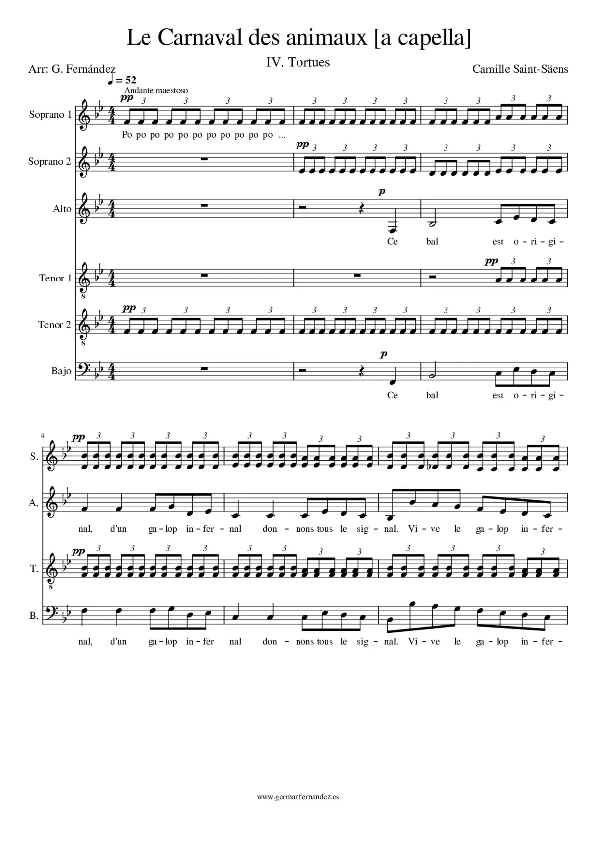 Le carnaval des animaux - Page 1