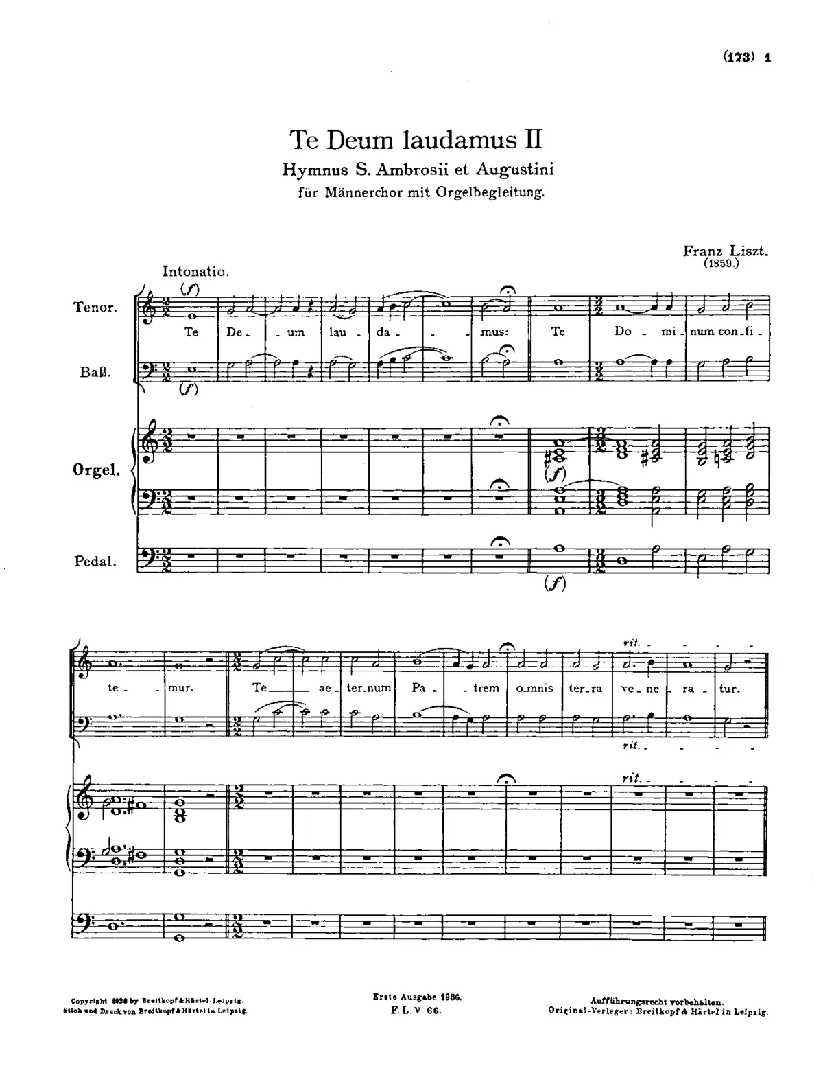 Te Deum I - Page 1