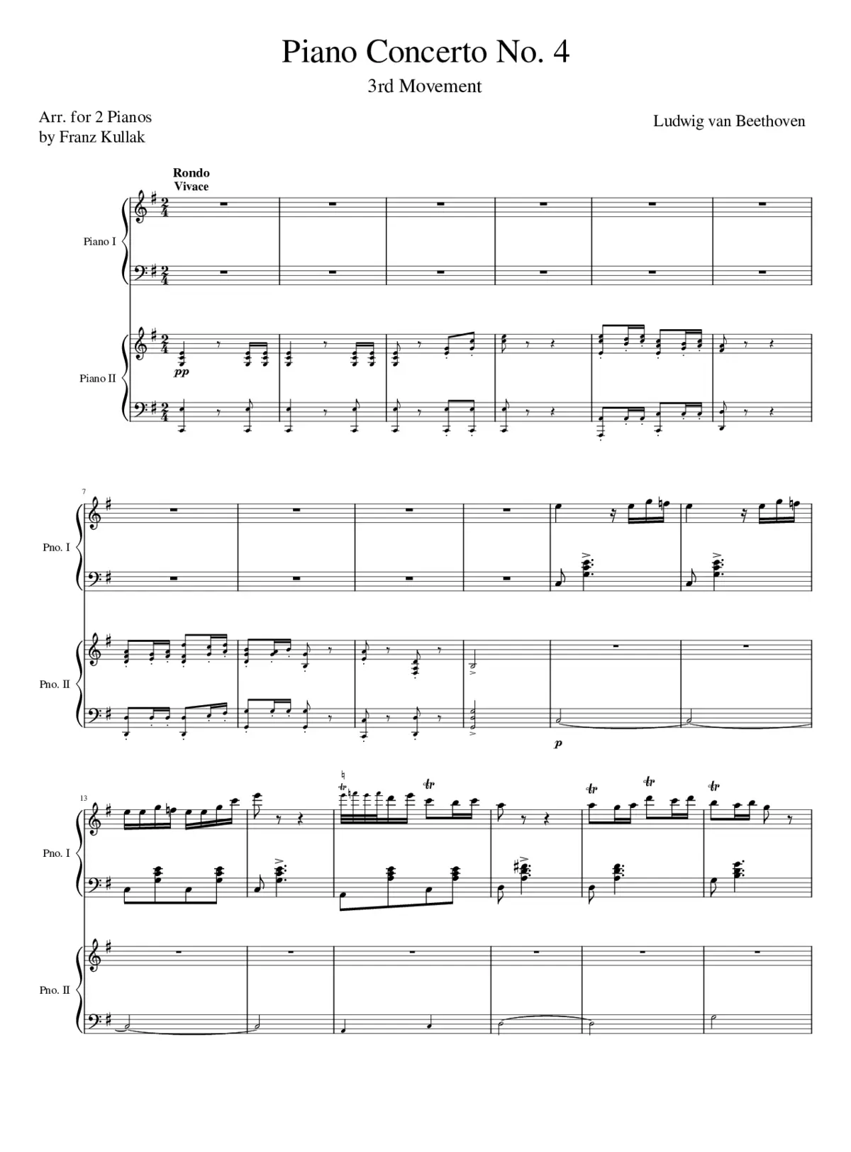 Piano Concerto No.4 Op.58 - Page 1