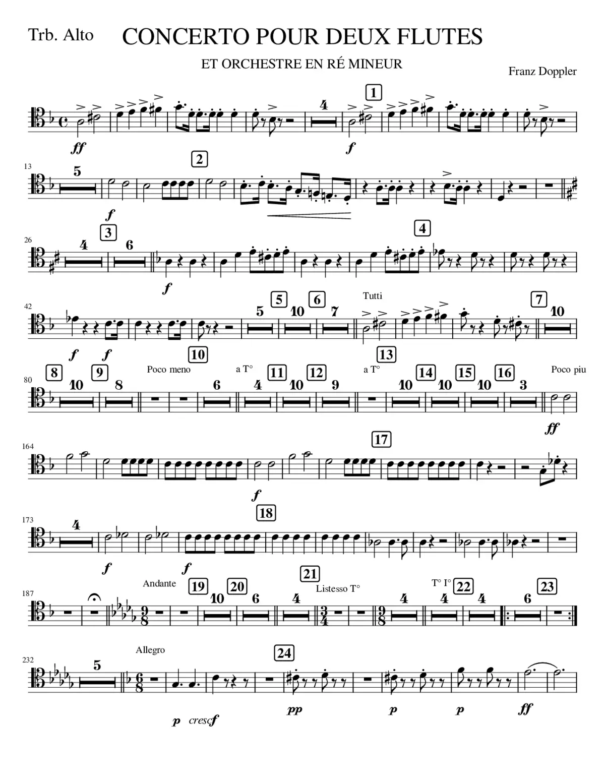 TRBA. CONCERTO 2 FLUTES - Page 1