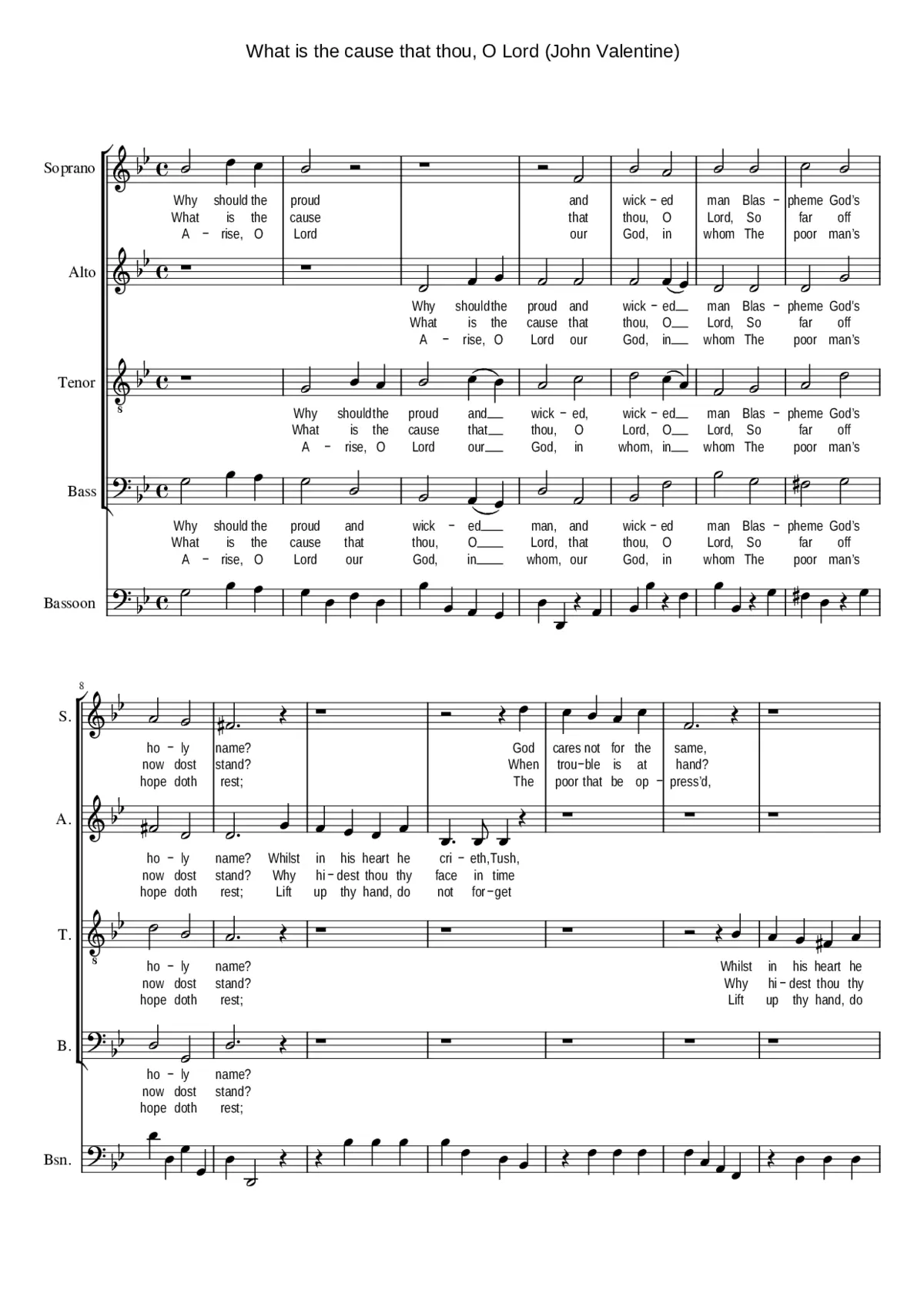 What is the cause that thou O Lord - Page 1