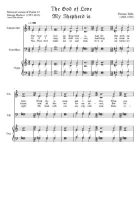 The God of love my Shepherd is