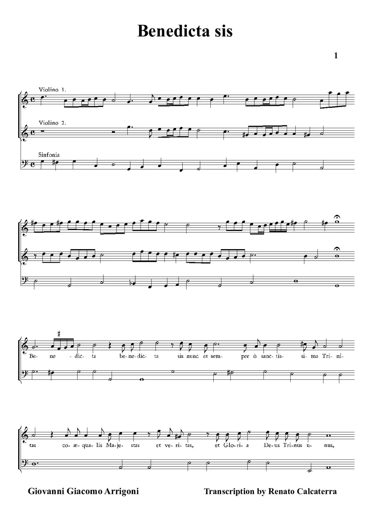 Benedicta sis - Page 1
