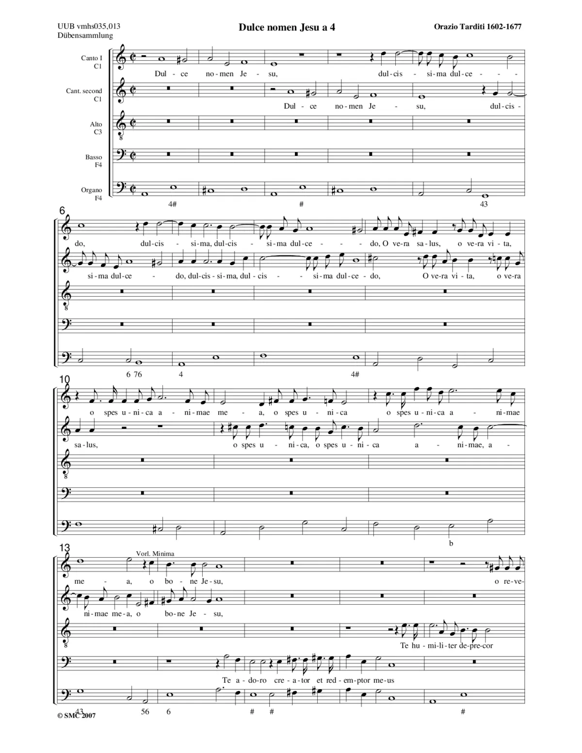 Dulce nomen Jesu - Page 1