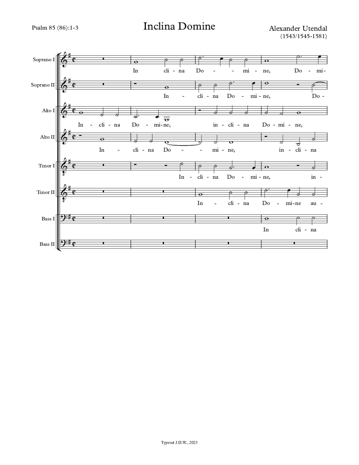 Inclina Domine - Page 1