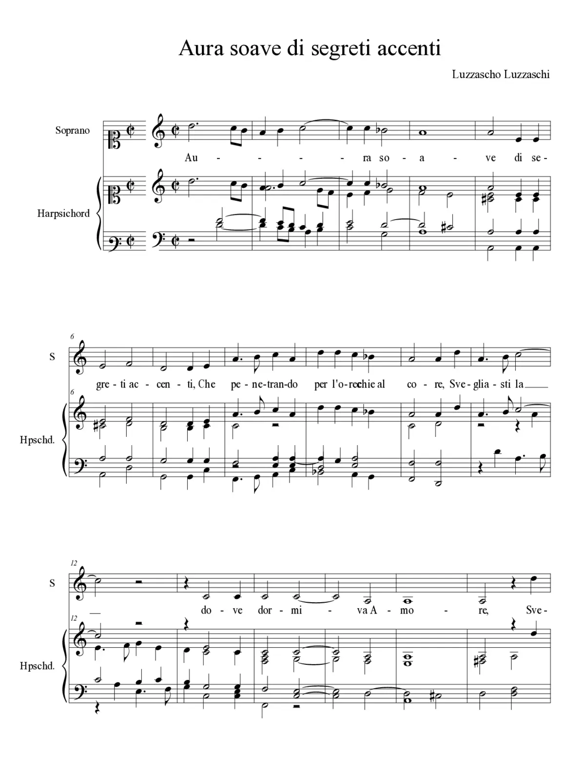 Aura soave di segreti accenti - Page 1
