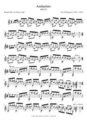 Andantino in C major