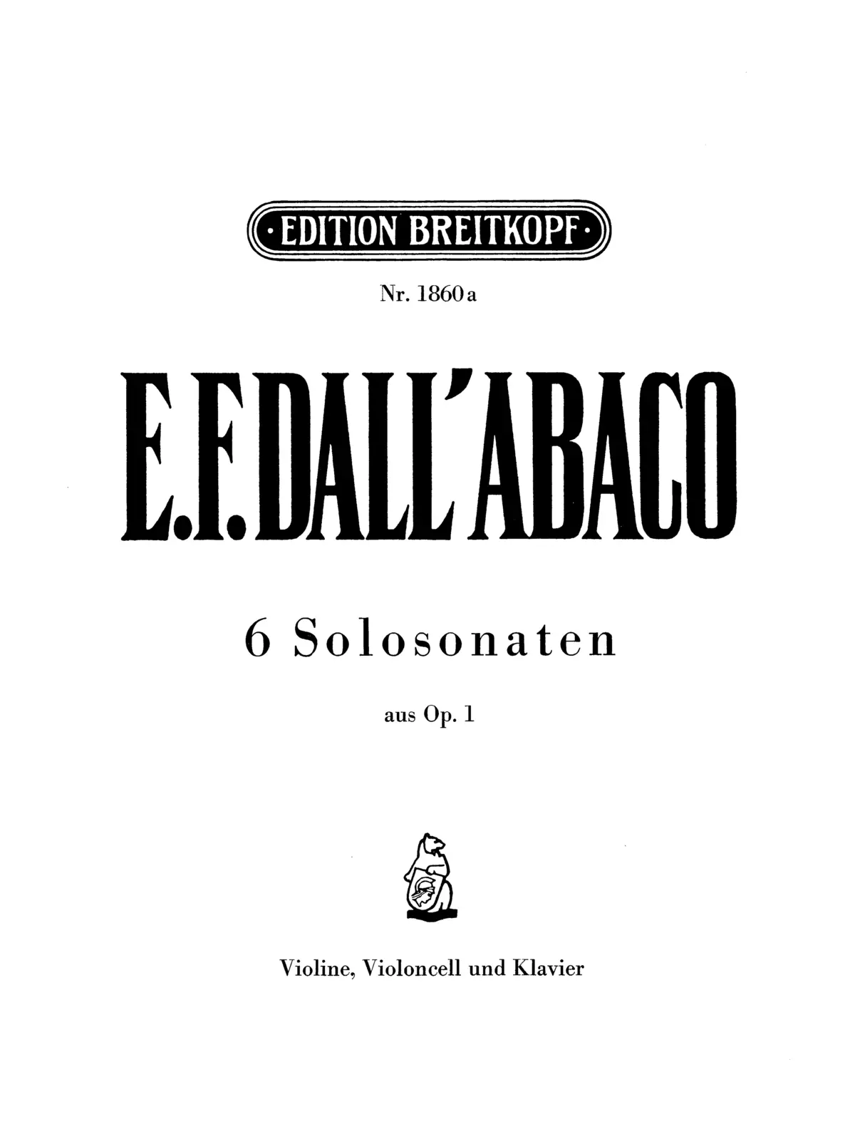 12 Violin Sonatas - Page 1