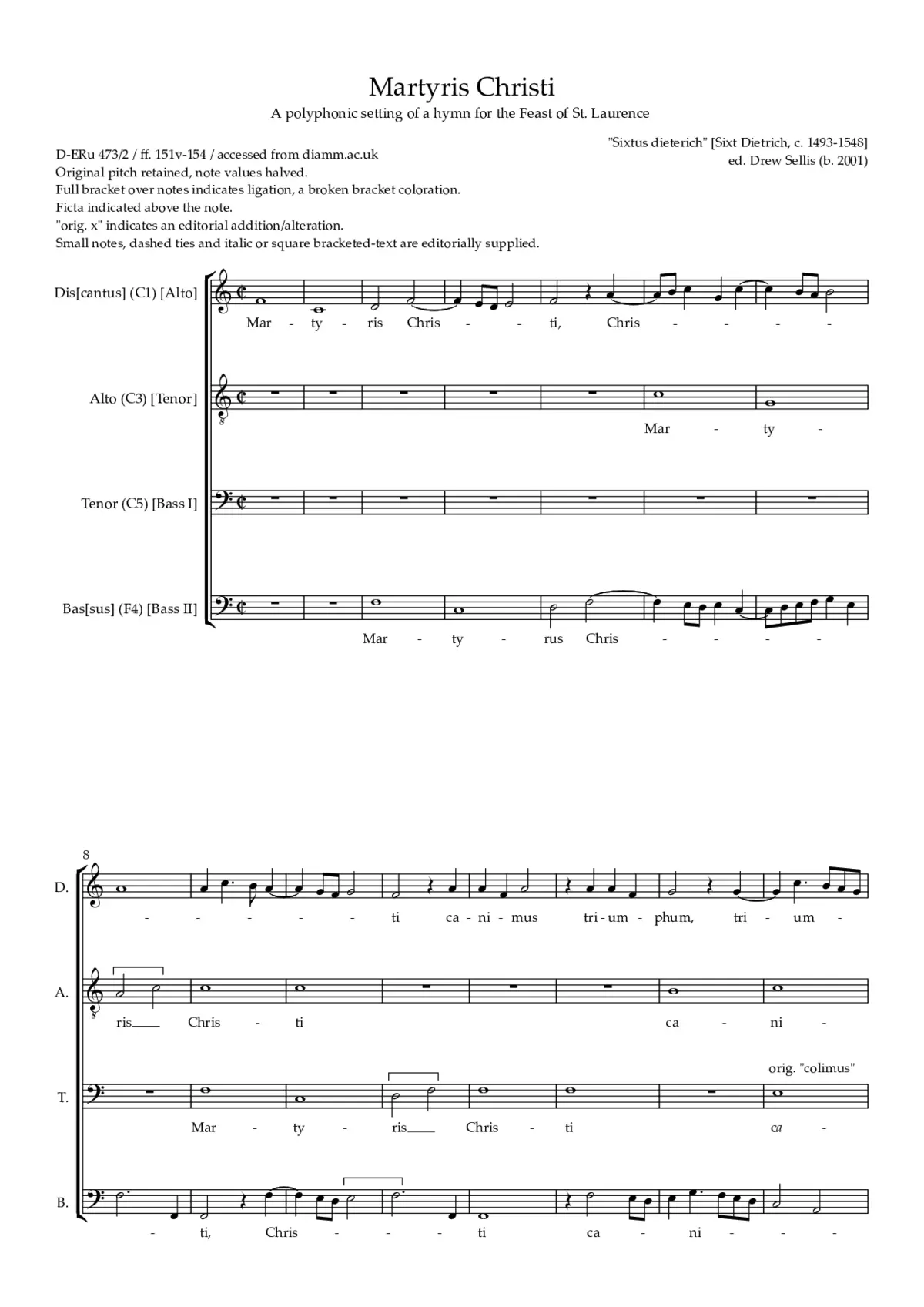 Martyris Christi - Page 1