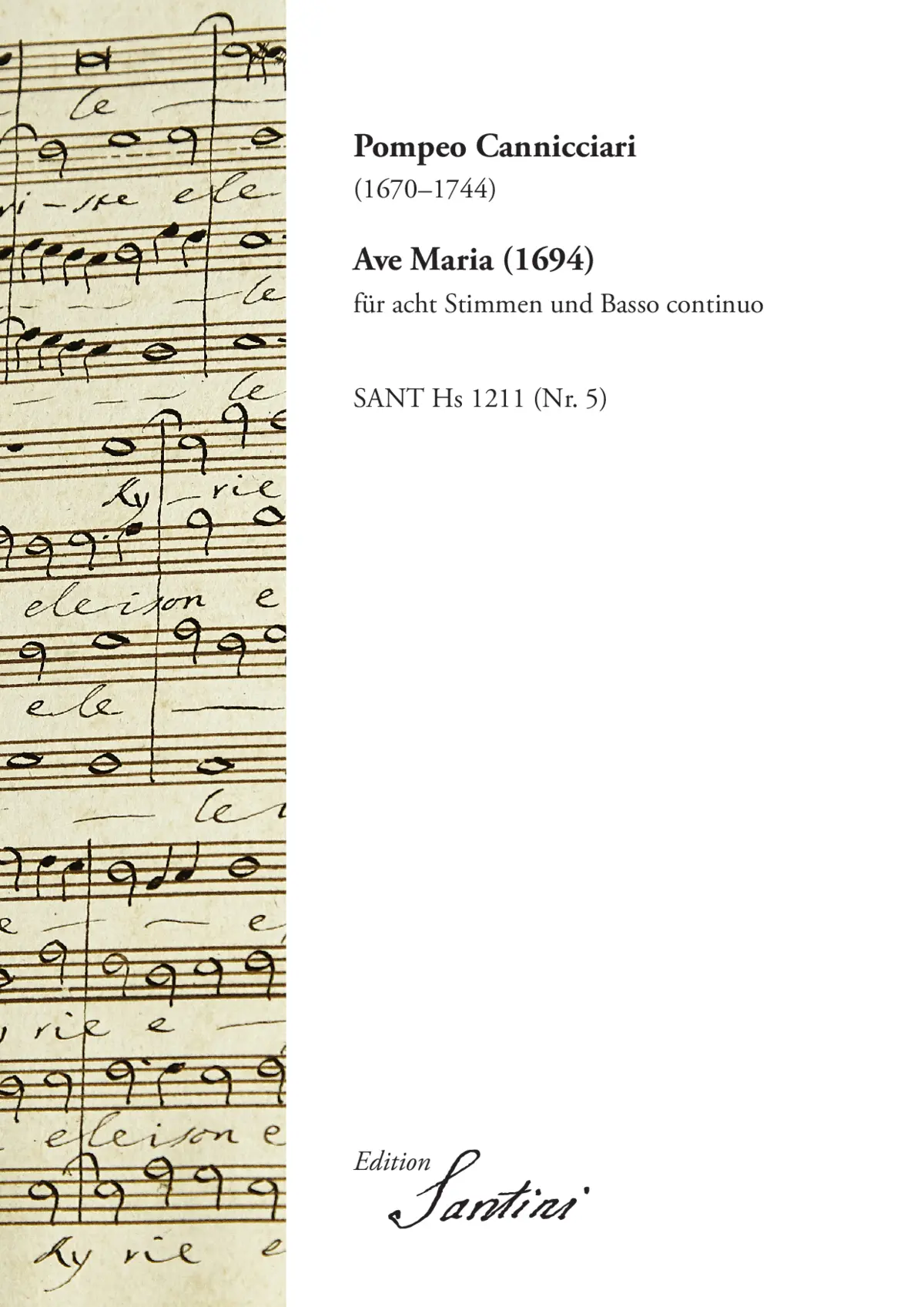 Ave Maria a 8 (1694) - Page 1