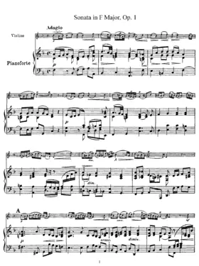 Violin Sonata in F major, B.F9