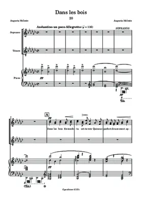 Dans les bois, à 2 ou 4 voix