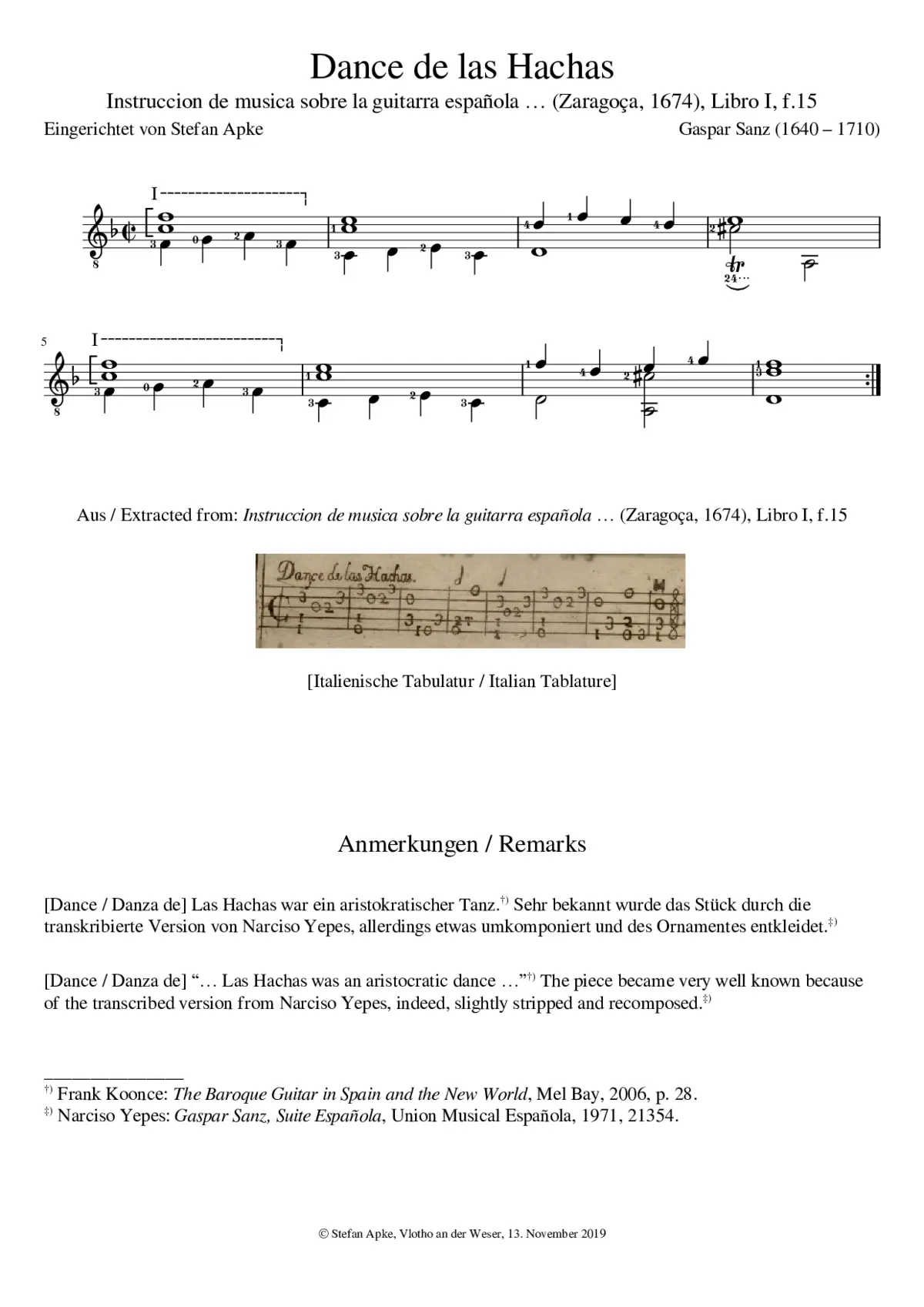 Dance de las Hachas - Page 1