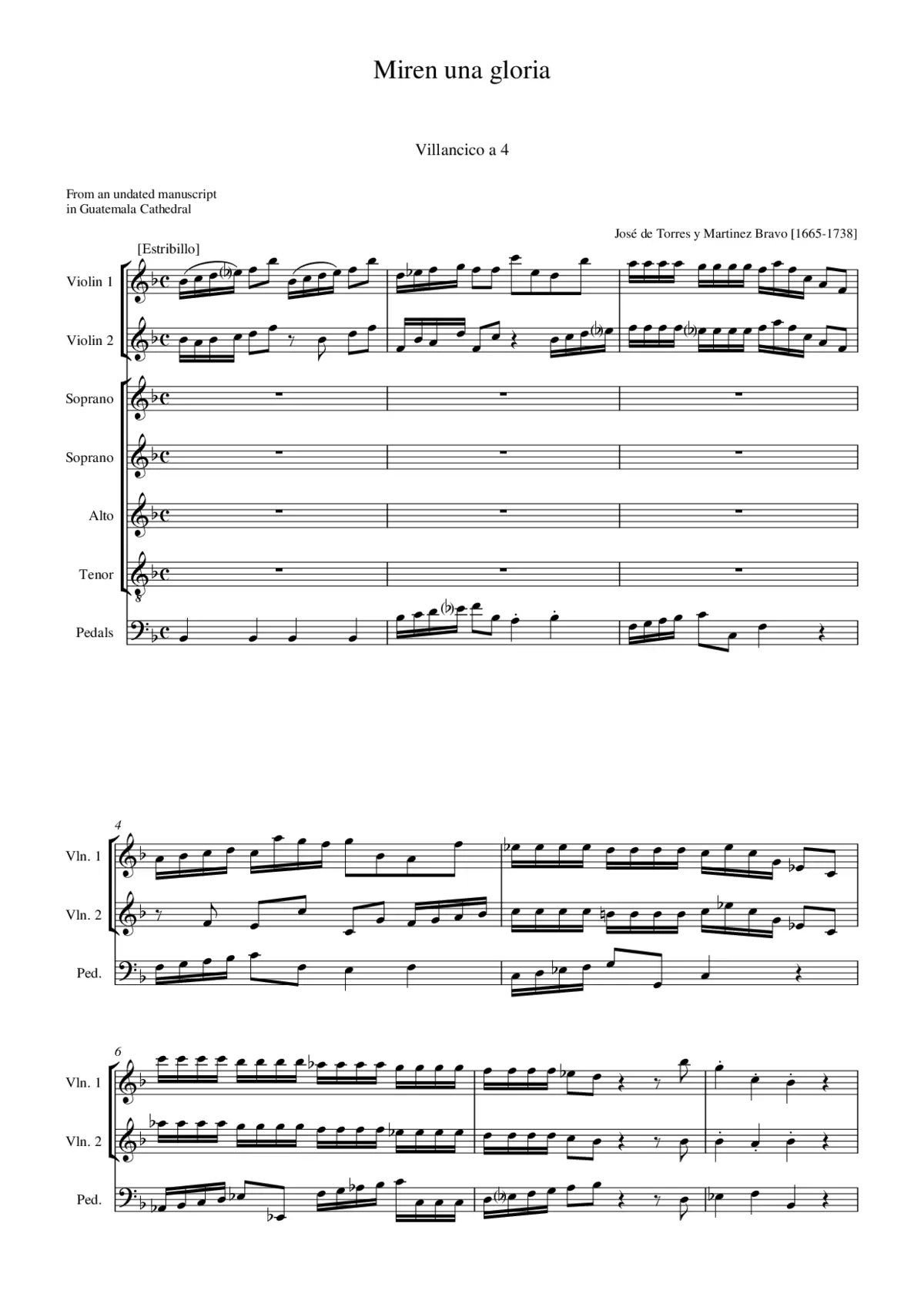 Miren una gloria - Page 1