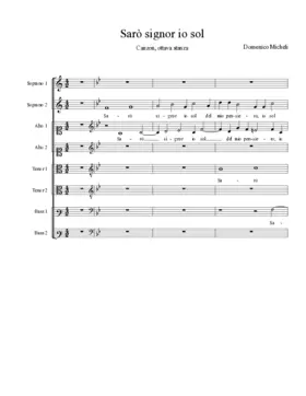 Sarò signor io sol