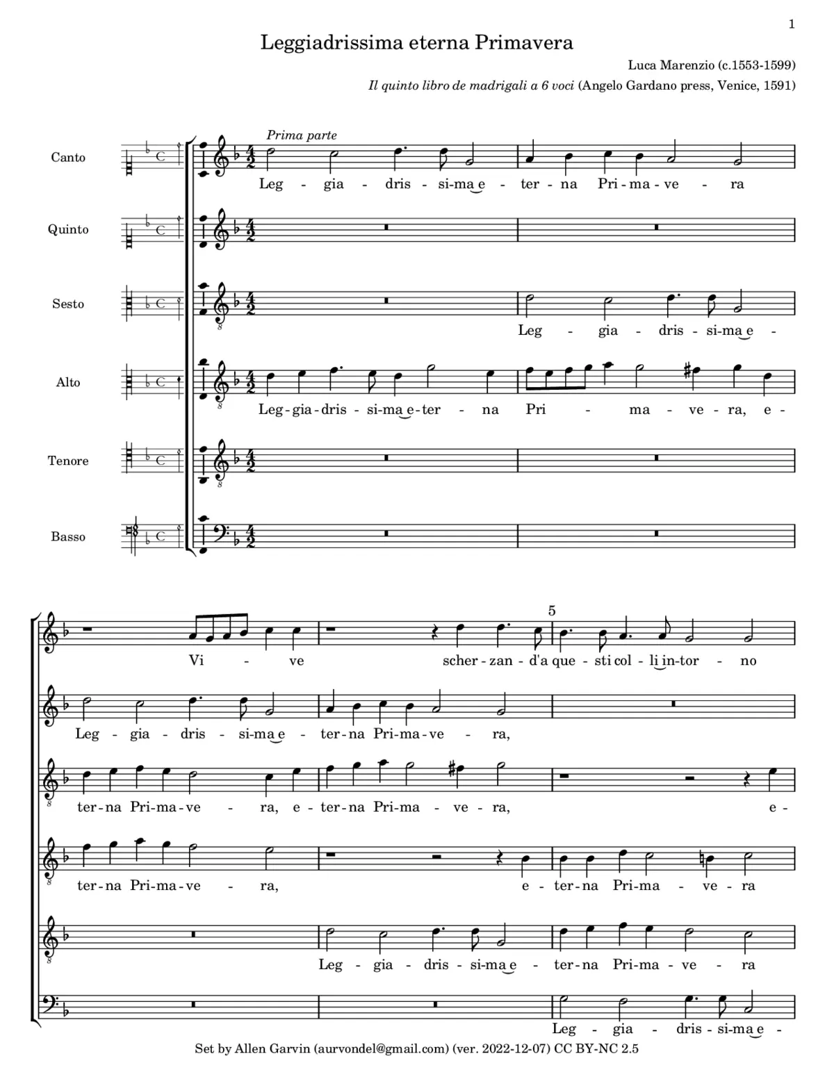 Leggiadrissima eterna - Page 1
