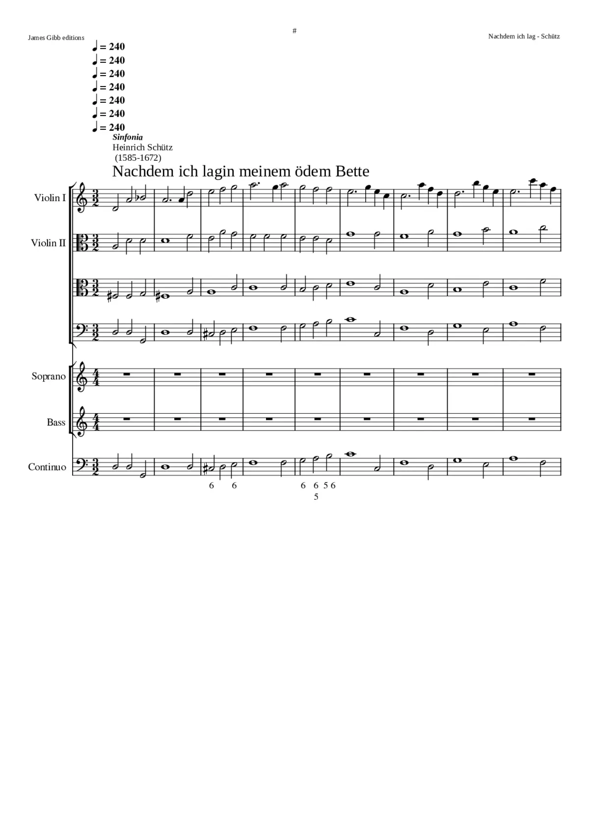 Nachdem ich lag in meinem öden Bette SWV 451 - Page 1