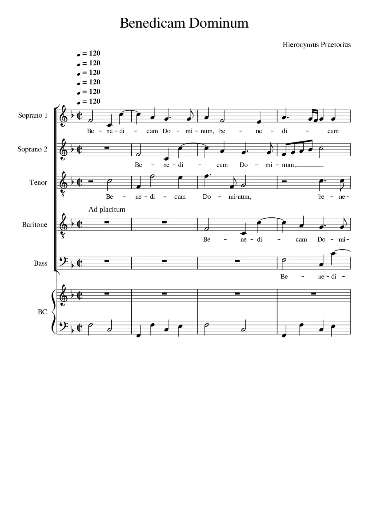 Benedicam Dominum - Page 1