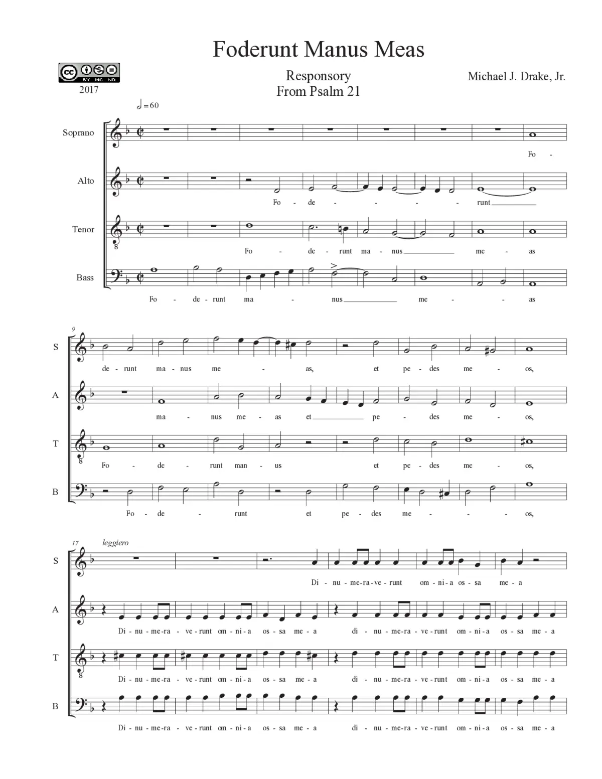 Foderunt manus meas - Page 1