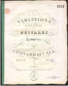 Variations pour deux Guitares
