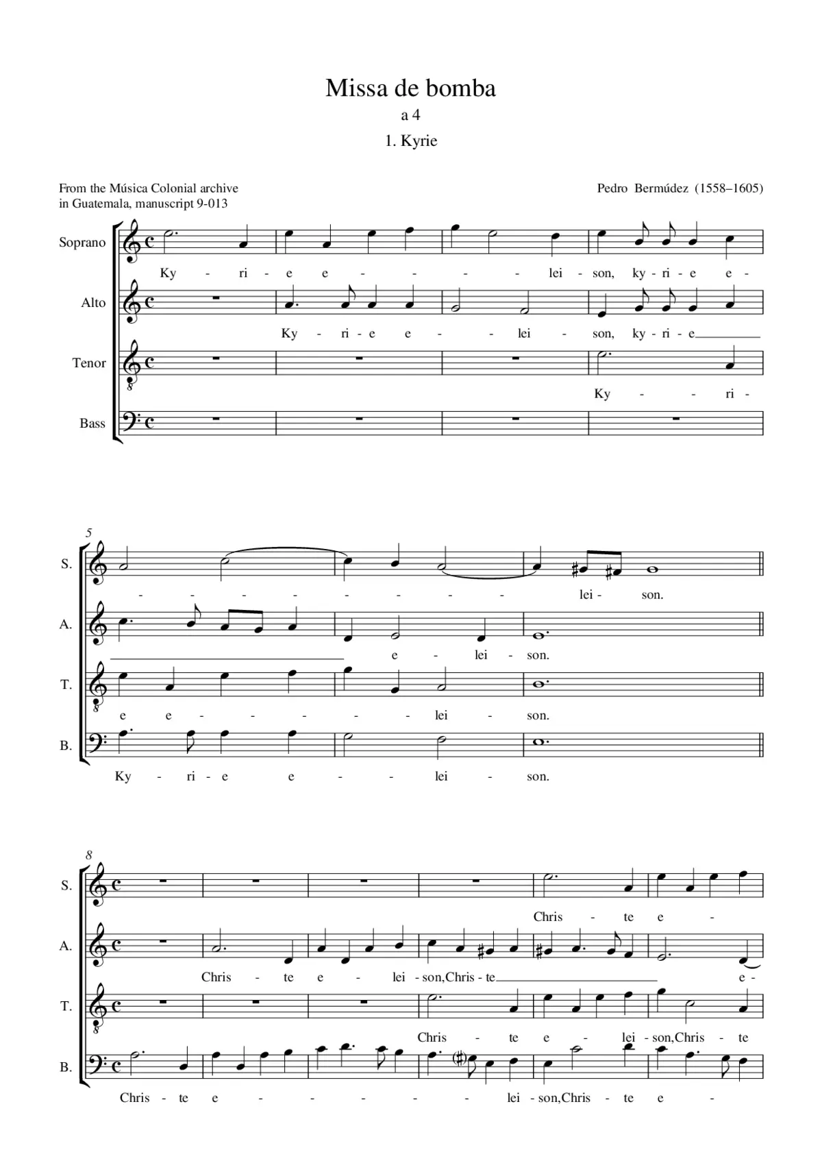 Missa de bomba - Page 1