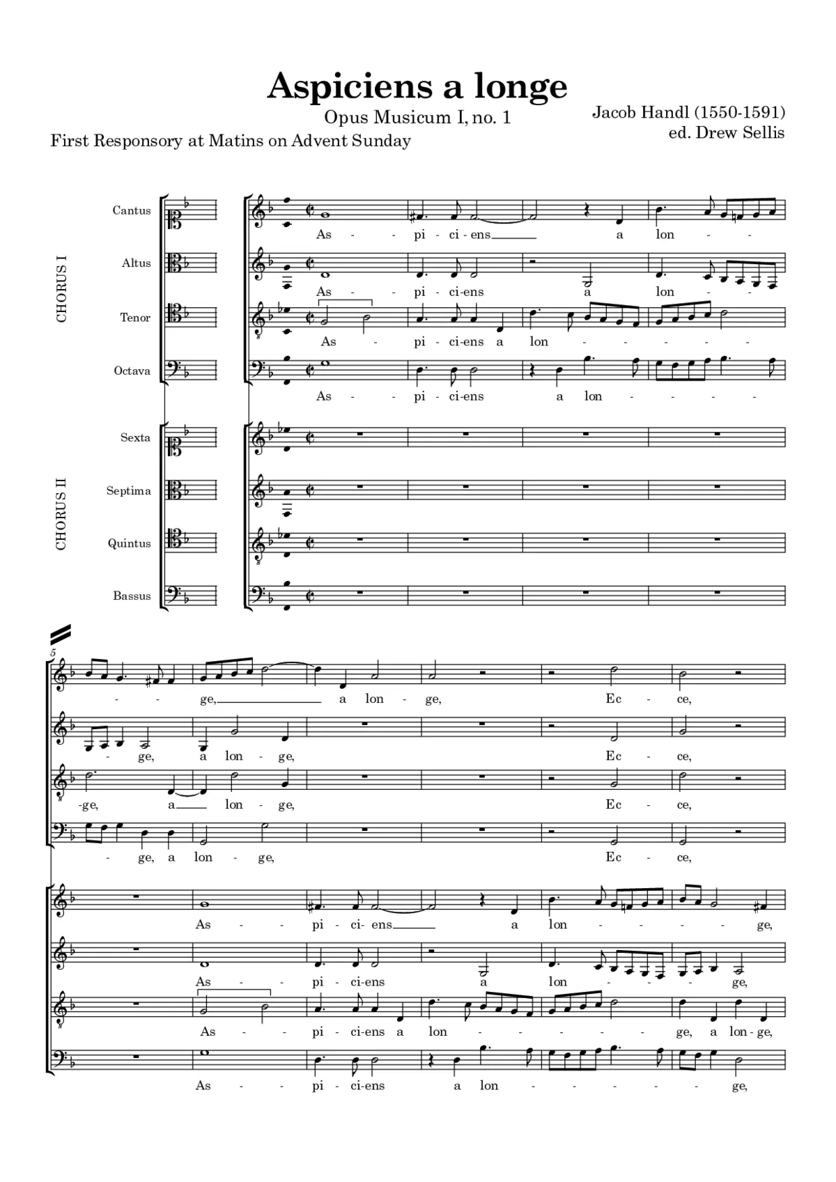 Aspiciens a longe - Page 1