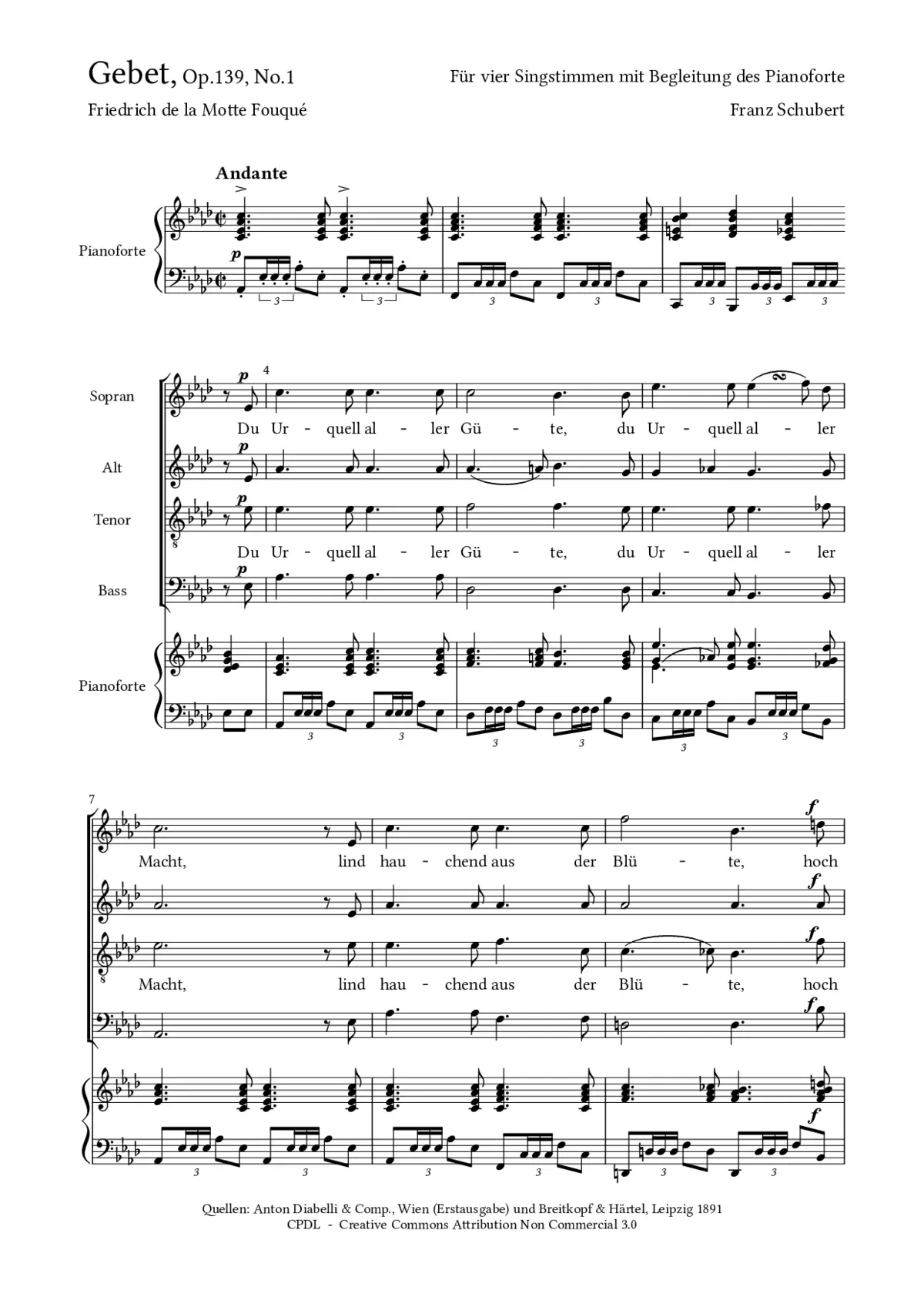 Gebet, D.815 - Page 1