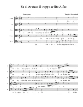 Se di Aretusa il troppo ardito Alfeo