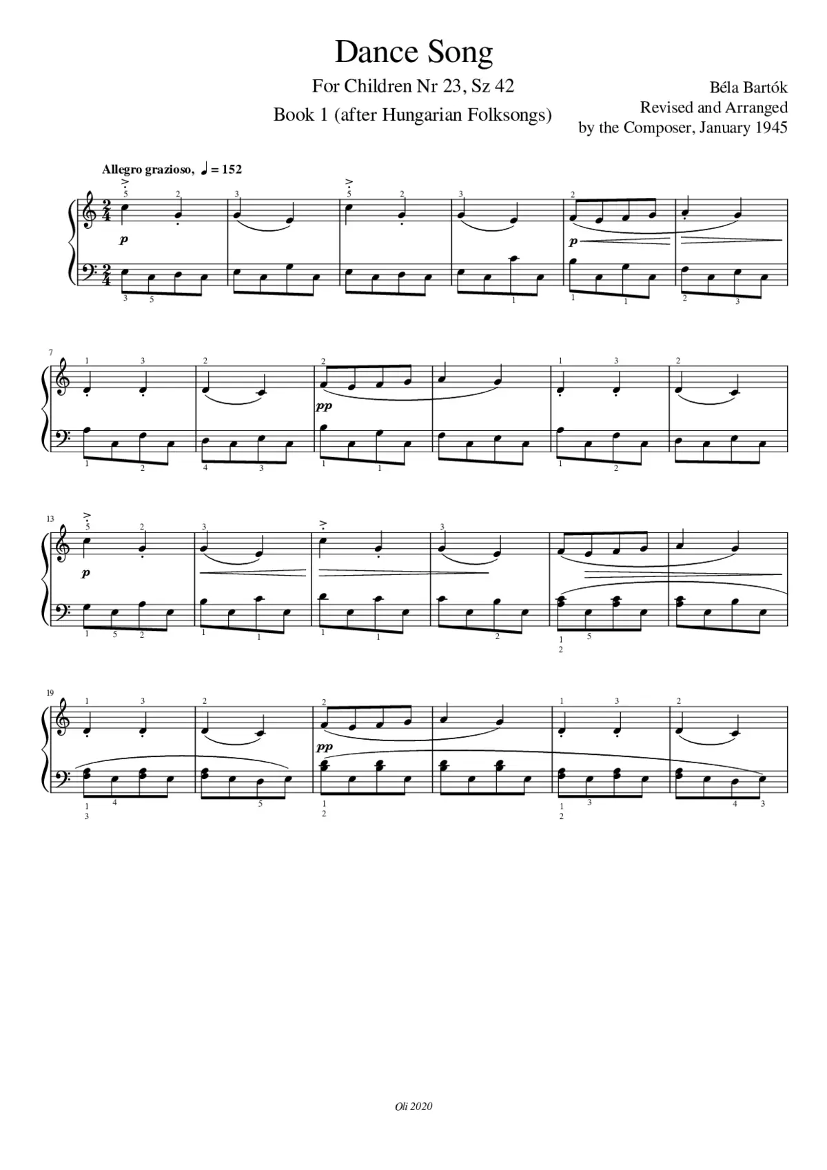 For Children Sz.42 - Page 1