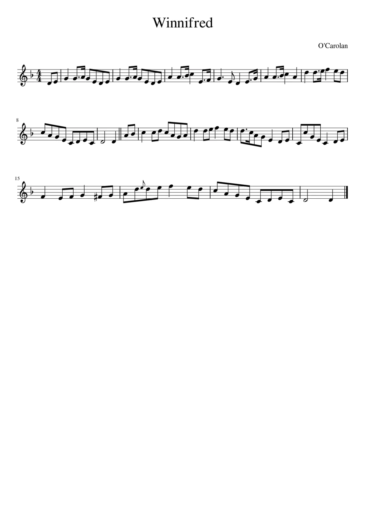 Winnifred - Page 1