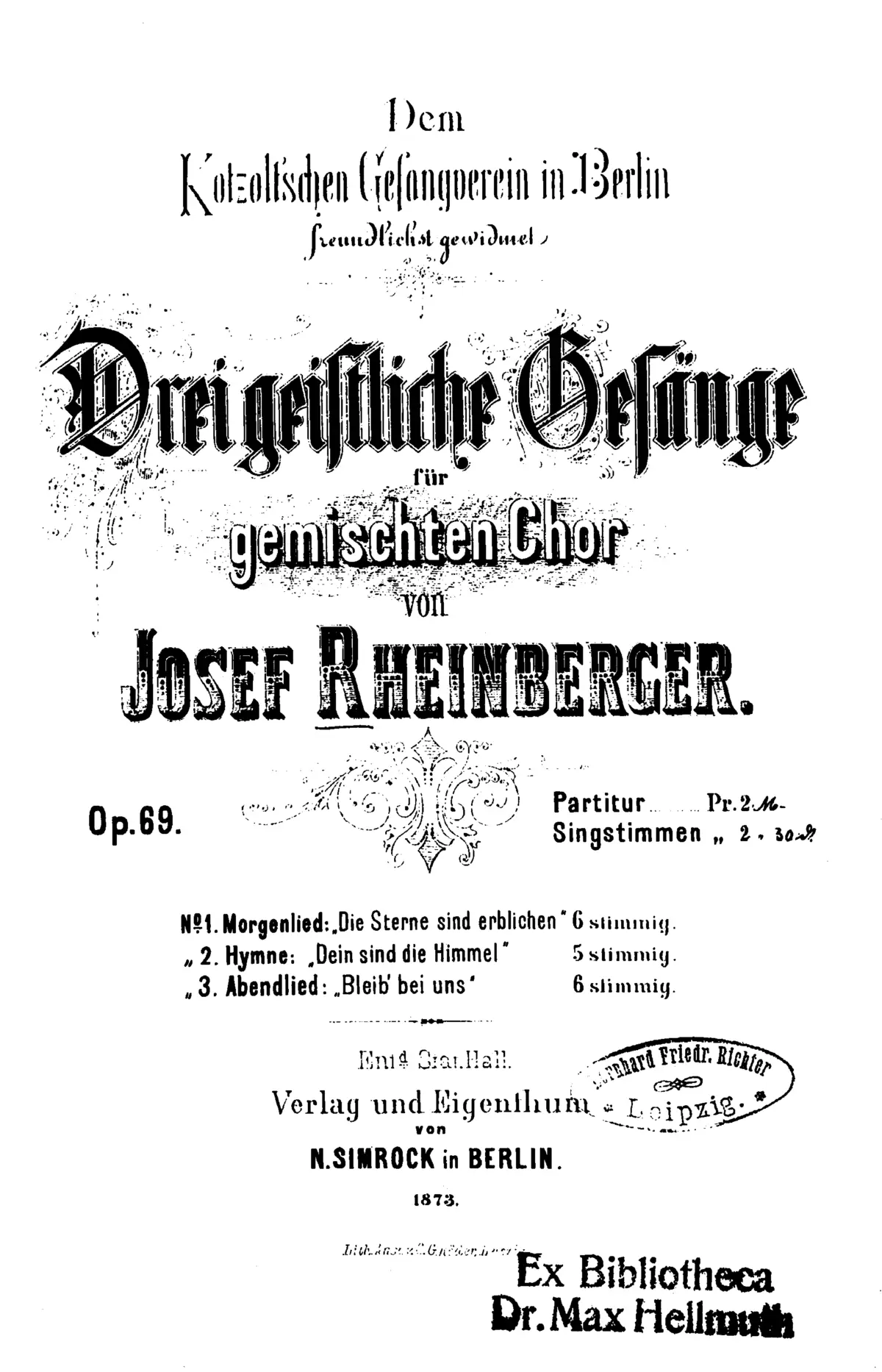 3 Geistliche Gesänge - Page 1
