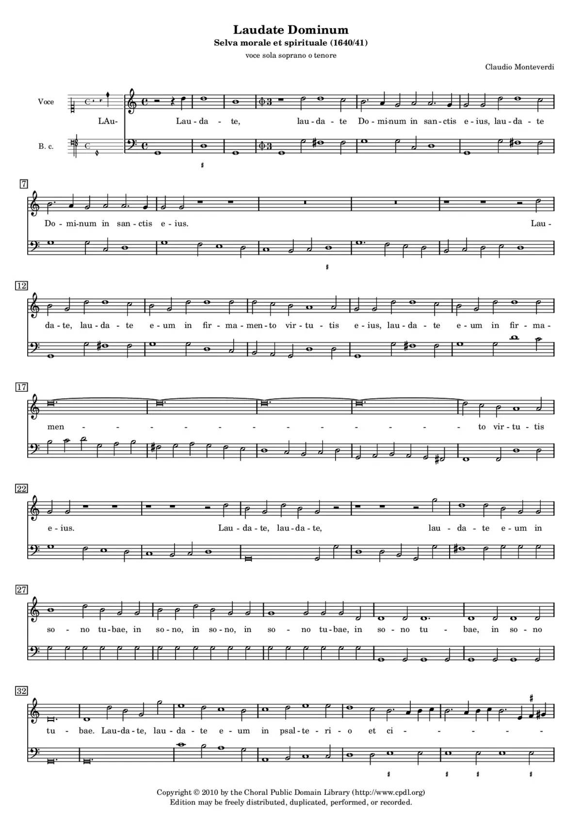 Laudate Dominum in sanctis eius - Page 1