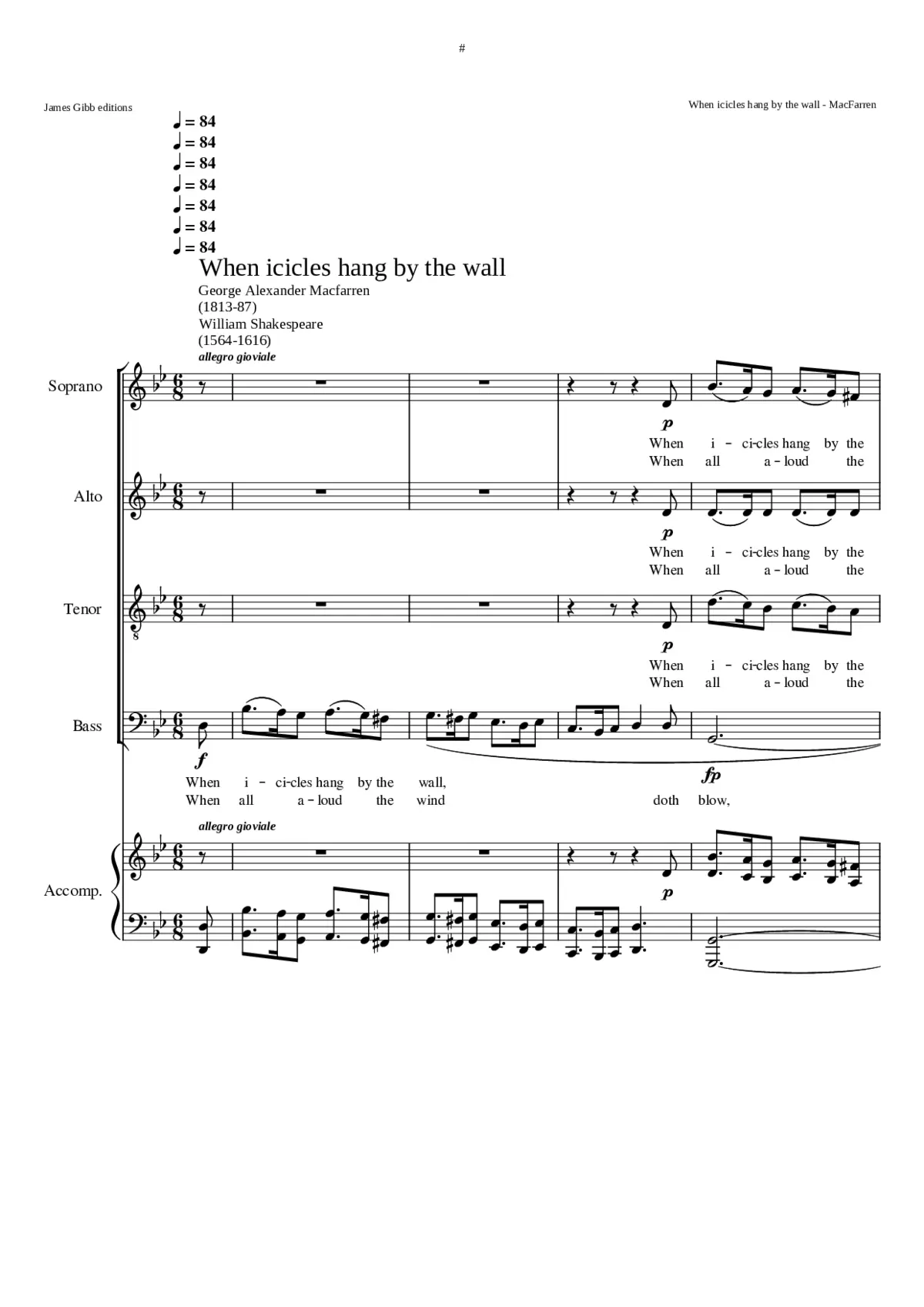 When icicles hang by the wall - Page 1