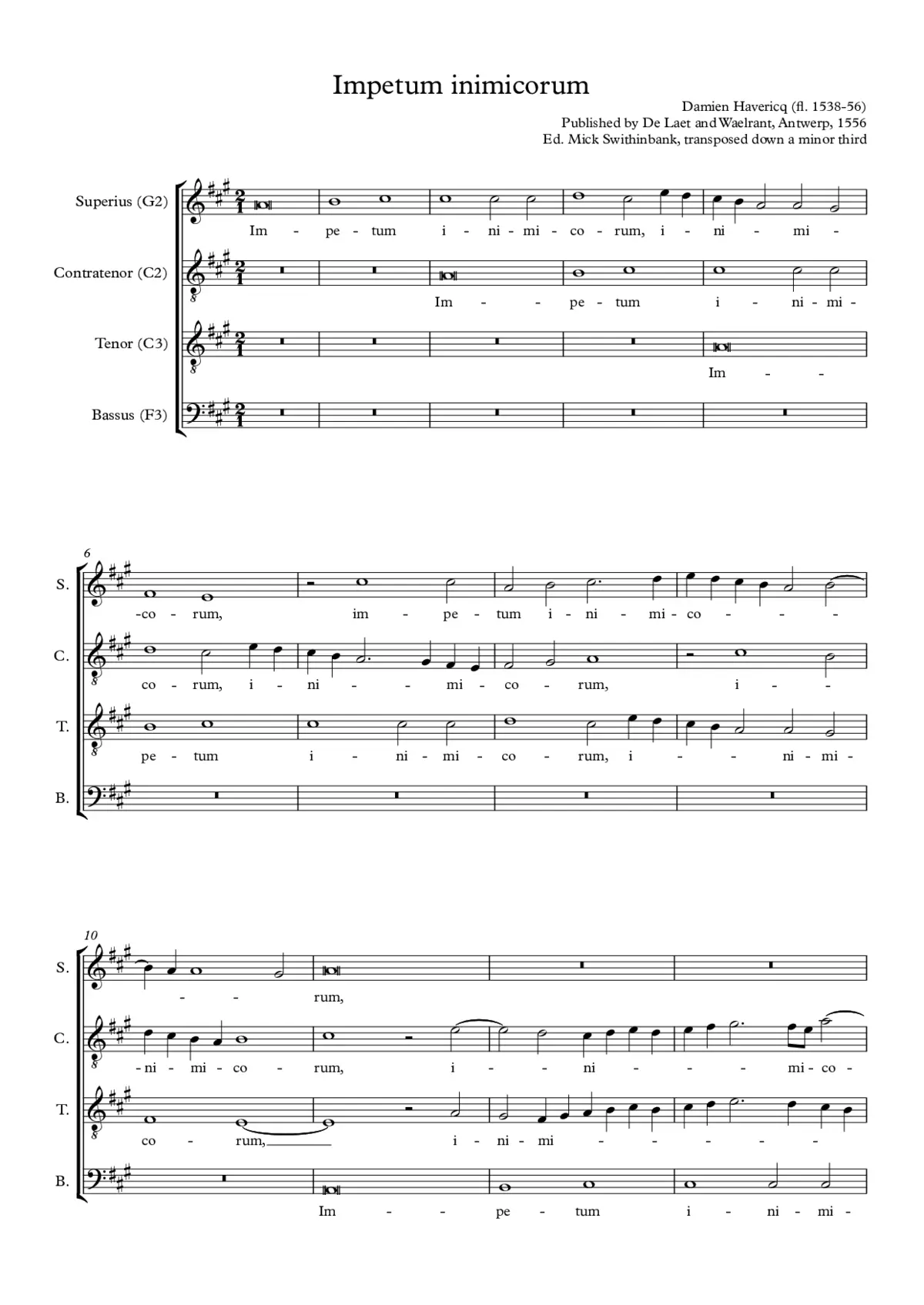 Impetum inimicorum - Page 1