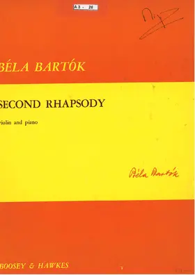 Rhapsody No.2 for Violin and Orchestra