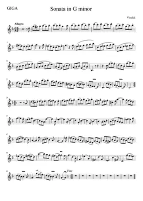 Violin Sonata in G minor RV 27