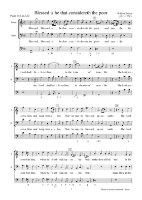 Blessed is he that considereth the poor