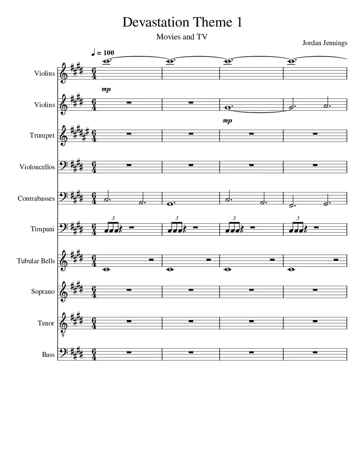 Devastation Theme 1 - Page 1