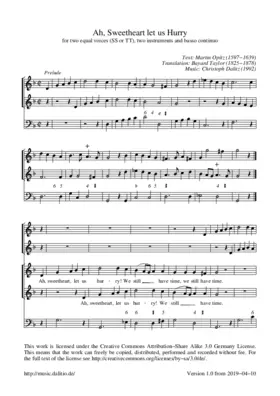 Ah, sweetheart let us hurry